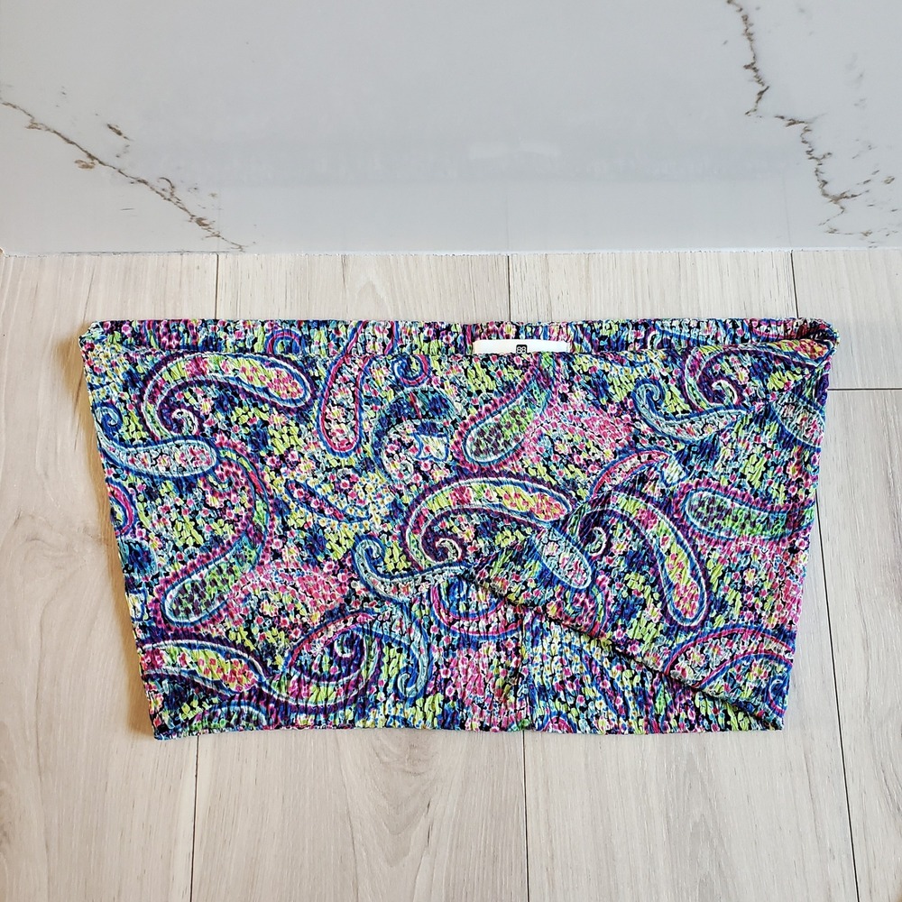 Anthropologie Madison‎ 88 Infinity Scarf Womens Multicolor Paisley Boho Wrap
